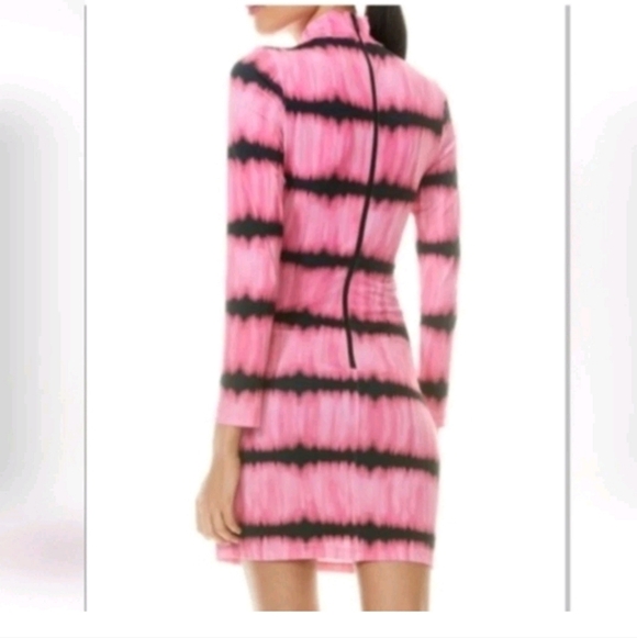 ALICE + OLIVIA Delora Tie Dye Mock Neck  Mini Dress Size 4 - Picture 8 of 13
